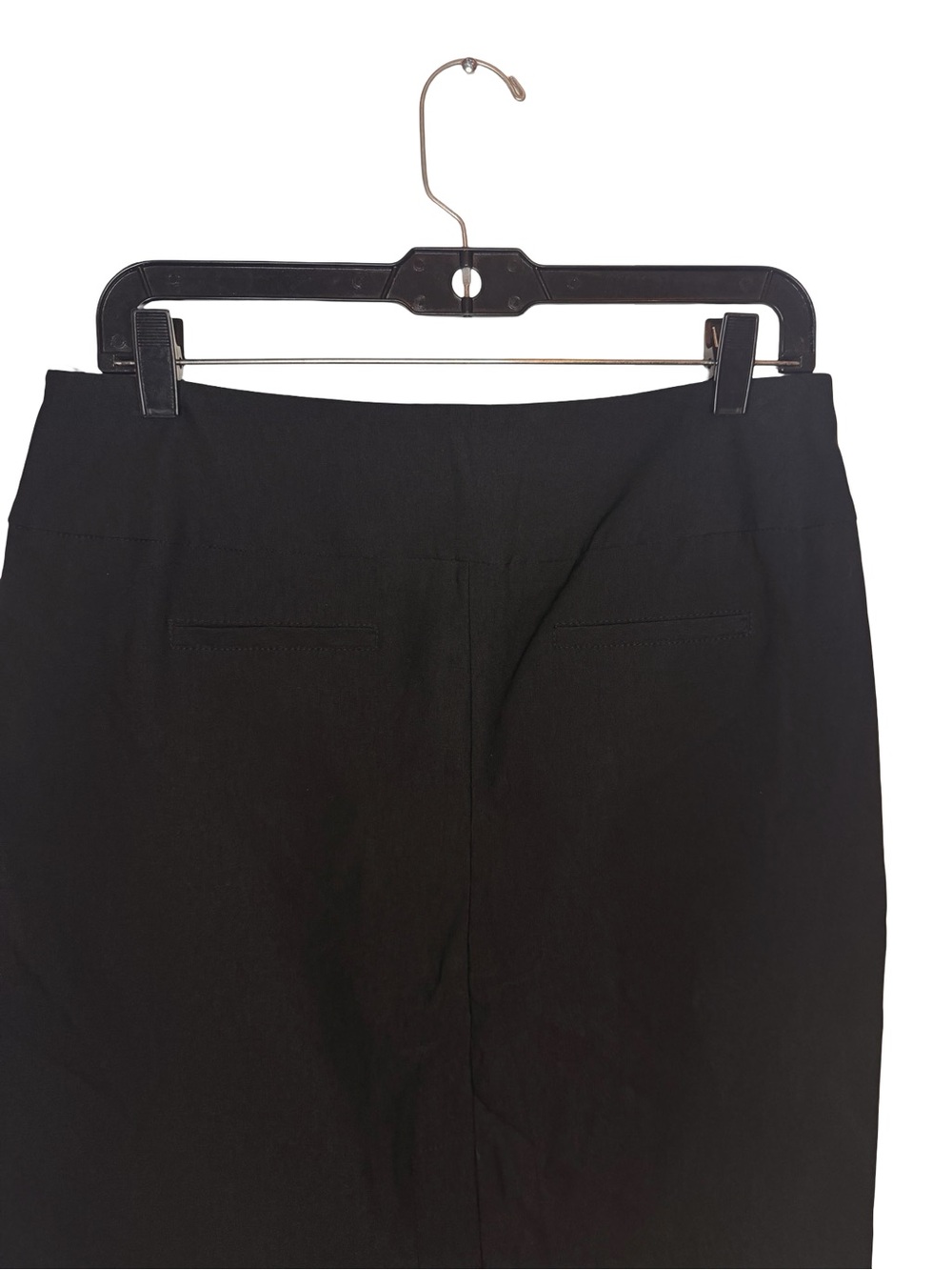 Lulu B Black Wrap Panel Mini Skirt Size 10 Stretch Work Office Business Casual - Picture 5 of 7